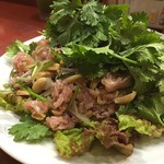 ソンポーン - ソンポーンさんのヤムネームはやっぱり最高。眞露の緑茶割りとのマリアージュが半端ない。