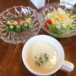 カフェ 凛 - ランチの1品・サラダ・スープ