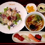 活魚･寿司処 ひろ喜 - ランチタイムのヘルシー御膳です。￥１０００