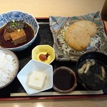 つみき - 黒むつ煮付けと牛肉コロッケ