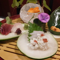 割烹蒲焼 横浜八十八 吉田町店 - お造り五点盛り