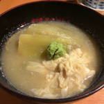 串焼き GoZZo - 米茄子と生湯葉の煮込み