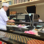 Kaiten Toyama Zushi - つけ場