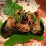 くろぎ - ナスの田楽、海老和え