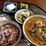 富久屋 - 人生初の琉球料理「むじぬ汁定食」（1,300円）