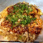 Okonomiyaki Hirano - 肉玉そばライス。