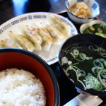 まるみや食堂 - 料理写真:餃子定食（\650税込み）