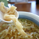 めん屋　河京 - 美味しい穂先メンマは２つ