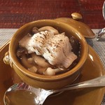 ラトリエ・ド・ギニョール・エ・マデロン - （2016・7・19）ランチ　シャンピニオンのフラン・国産キノコとコンソメのロワイヤル・炙った鱧添え