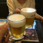 Kushiyakisakabachikinfito - 暑かったから、まずはビールで