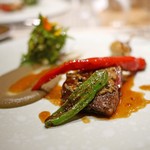 SUGALABO - 山形牛ハラミのローストと田子にんにく