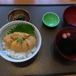 うにとおみそ汁、お漬物2016.7.5