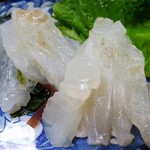 民宿いすず - カレイの刺身