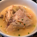 「参鶏湯（サムゲタン）」とても優しいお味で滋養～って感じ。