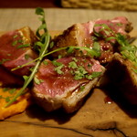 仔羊のロースト ブラッドオレンジ風味の人参のピューレ添え (2016/7)