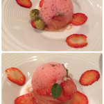 リストランテ・ホンダ - 2016.3冷静パスタは苺、フルーツトマト、プラータ。苺のため息