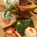 あかつき - 刺身3点盛