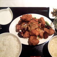 御膳房 六本木店 - 若鶏辛炒め定食950円