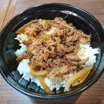 かすうどん みや家 - 牛丼 2016年7月