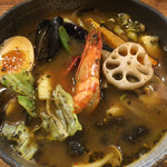 海の恵みシーフードカレー ¥1,030 ＋ 真辛 ¥50