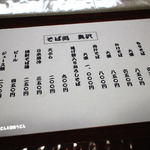 そば処 奥沢 - メニュー