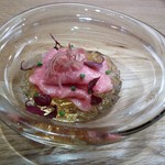 焼肉すどう - サーロインの冷しゃぶ　和出汁のジュレと自家製胡麻ダレがベスト！　あまりの美味しさに悶絶しました！