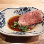 焼肉すどう - 見事な火入れ！　自家製ぽん酢と共に～　最高～