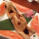 にし家 - コースの穴子一本寿司
            