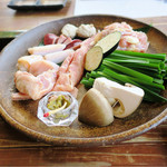 梟亭 - 地鶏盛り合わせ 塩焼き