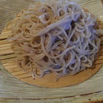 蕎麦正まつい - 全体に短い蕎麦。量はあります