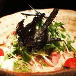 座笑 - きの子とベーコンのサラダ