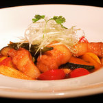 座笑 - 幻霜ポーク　黒酢あん