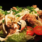 座笑 - 鶏のから揚げ　オニマヨポン酢