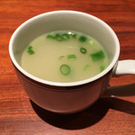 焼鶏あきら - 鶏スープ
