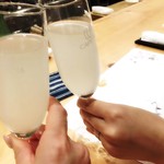 キュートなマイレビちゃん☻との乾杯♥