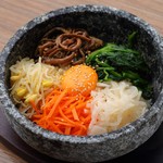 Stone grilled bibimbap