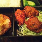 Izakaya Saekiya - おろしぽん酢ハンバーグと若鶏の唐揚げ
