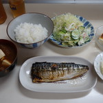 大衆食堂 小園 - 2016.07 サバ塩焼き定食(680円)の完成