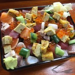 Seafood chirashi Sushi set meal