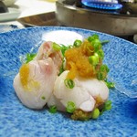 アンコウ昆布〆湯引き