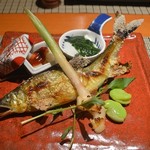 魚菜 基 - 鮎 2016年6月：7,000円のコース