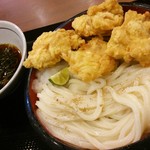 丸亀製麺 - 鶏天ざるうどん（並）