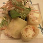 平川 - 海老とチーズのクレープサラダ
