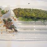 レストラン マノワ - 鮎のコンフィ　山梨・芦安の山椒の香り