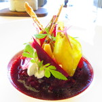La Chevre d’Or - Tartare of local beetroot,
      