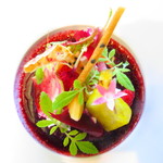 La Chevre d’Or - Tartare of local beetroot,
            