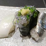 寿司 さいしょ - 生シラス、新子、シロイカ