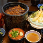 なまずや - ひつまぶし和膳3600円　天ぷらついてます♥