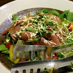 酒処 一 - 生ハムサラダは、しっとりシャキシャキで美味い