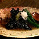 酒処 一 - 夏ナスの煮びたしは、渋く美味い